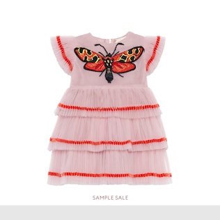 Abito in tulle con farfalla