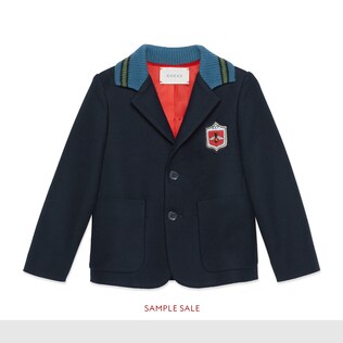 Veste pour enfant en coton avec blason