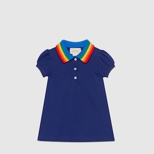 Vestido de Bebé de Algodón con Mariposa