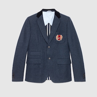 Cambridge felt jacket with crest