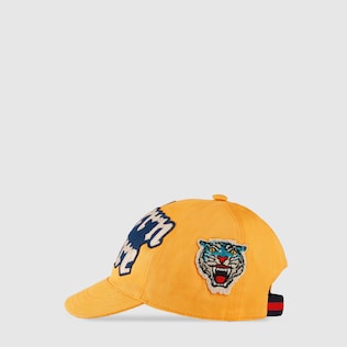 Children's cotton hat with appliqués