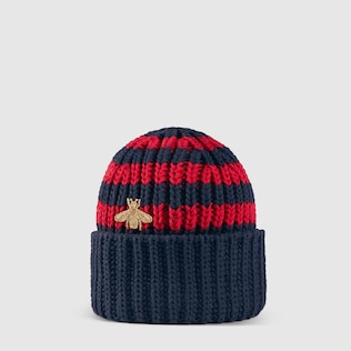 Cappello in maglia di cotone con ape