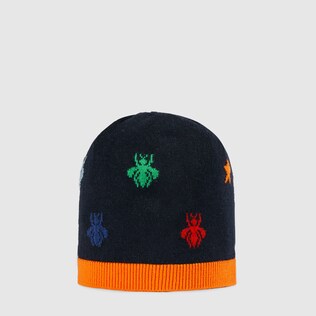 Baby bees and stars wool knit hat