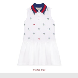 Robe pour enfant en coton brodé