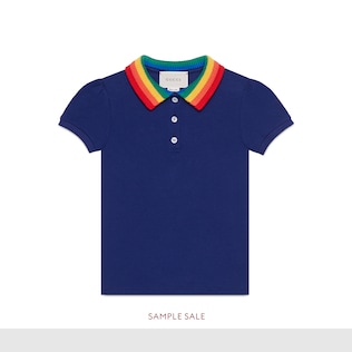 Kinder Poloshirt aus Baumwolle mit Schmetterling