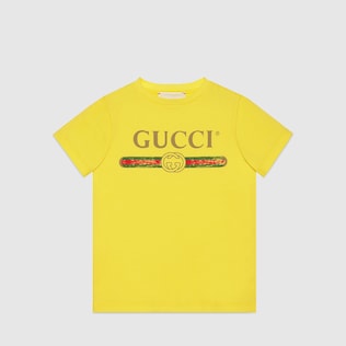 T-shirt pour enfant en coton avec logo Gucci