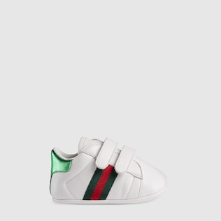 Sneaker Ace in pelle con dettaglio Web