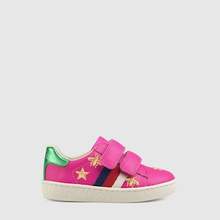 Toddler Ace sneaker with bees and stars
