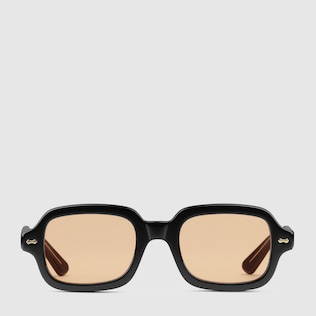 Gafas de sol rectangulares de acetato
