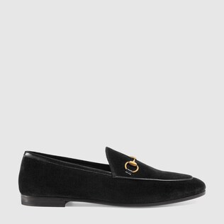 Gucci Jordaan velvet loafer