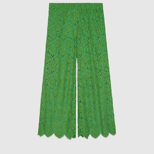 Flower lace ankle pant