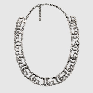 Double G necklace in silver