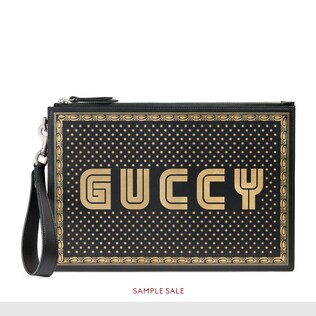 Guccy leather pouch