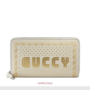 Guccy zip around wallet