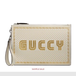 Guccy leather pouch