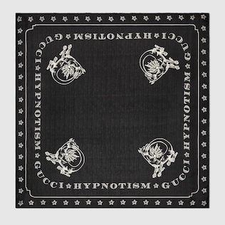 Halstuch aus Seide mit Drachen-Print