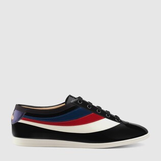 gucci patent leather sneakers