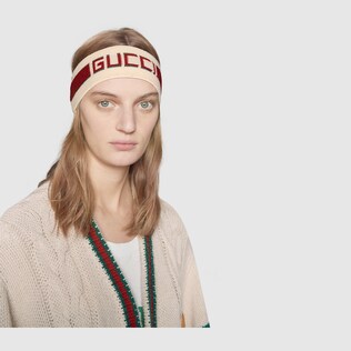 Elastic Gucci stripe headband