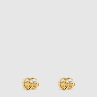 Doppel G Manschettenknöpfe aus Gelbgold