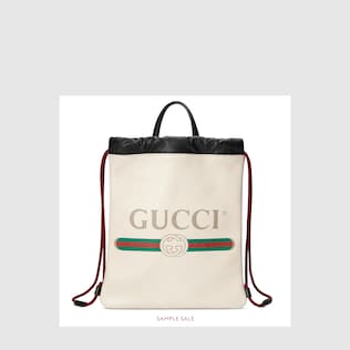 Zaino Gucci Print con coulisse misura piccola