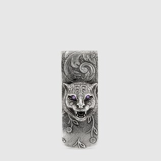 Gucci Garden feline head money clip