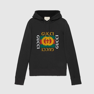 Gucci印花纯棉卫衣
