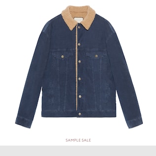 Embroidered corduroy jacket