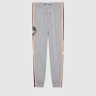 Pantalon de jogging en coton à rayure Gucci