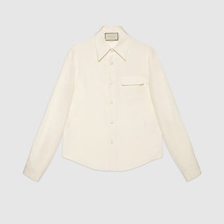 Camicia in popeline di seta