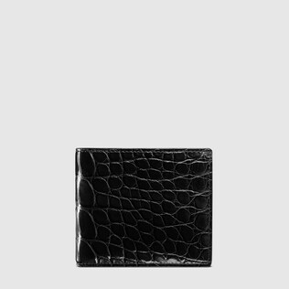 Cartera Bi-fold de Cocodrilo