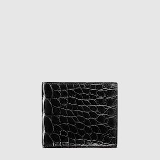 Faltbrieftasche aus Krokodilleder