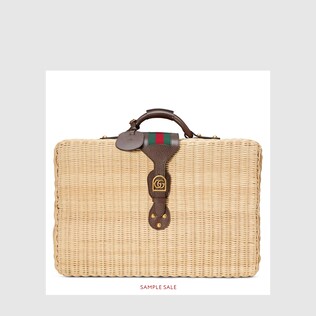 Wicker suitcase