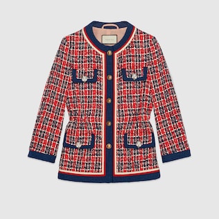 Tweed check jacket