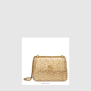 Straw mini shoulder bag