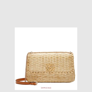 Straw small shoulder bag