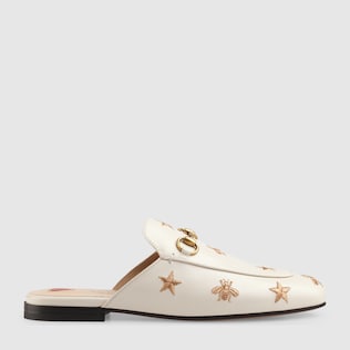 Slipper Princetown de Piel Bordada
