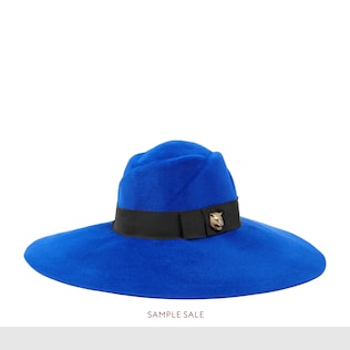 Felt wide-brim hat