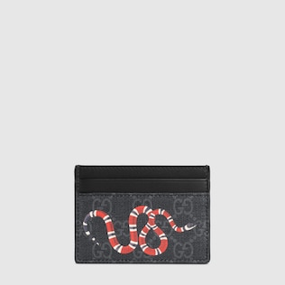 Porte-cartes Suprême GG à imprimé Kingsnake