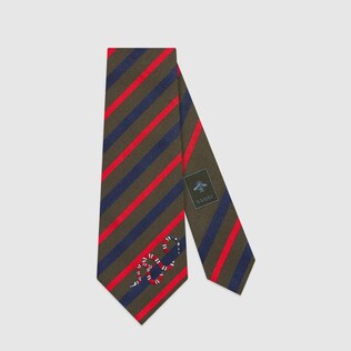 Corbata de Seda a Rayas con Kingsnake