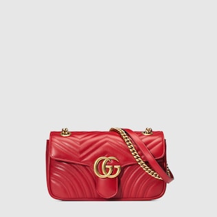 Bolso de Hombro GG Marmont Pequeño de Matelassé