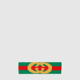 Bandeau en laine avec bande Web et Double G