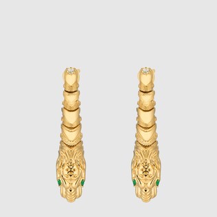 Dionysus yellow gold earrings