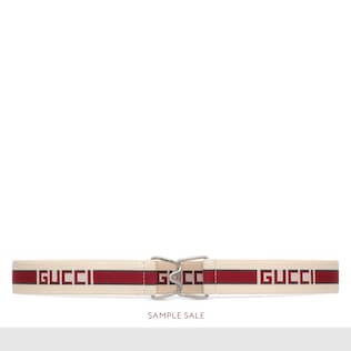 Ceinture élastique avec bande Gucci