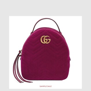 GG Marmont velvet backpack