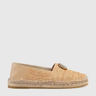 Espadrillas in rafia con Doppia G
