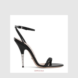 Sandale aus geflochtenem Leder