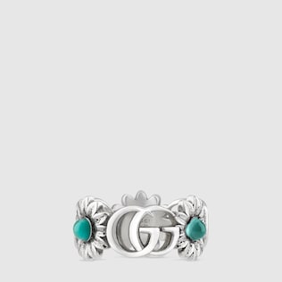 Anello con fiori e Doppia G