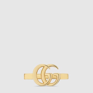 GG Running yellow gold ring