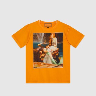 T-shirt à imprimé #GucciHallucination
