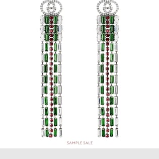 Crystal Web drop earrings